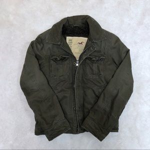 Men’s Hollister army green utility jacket
